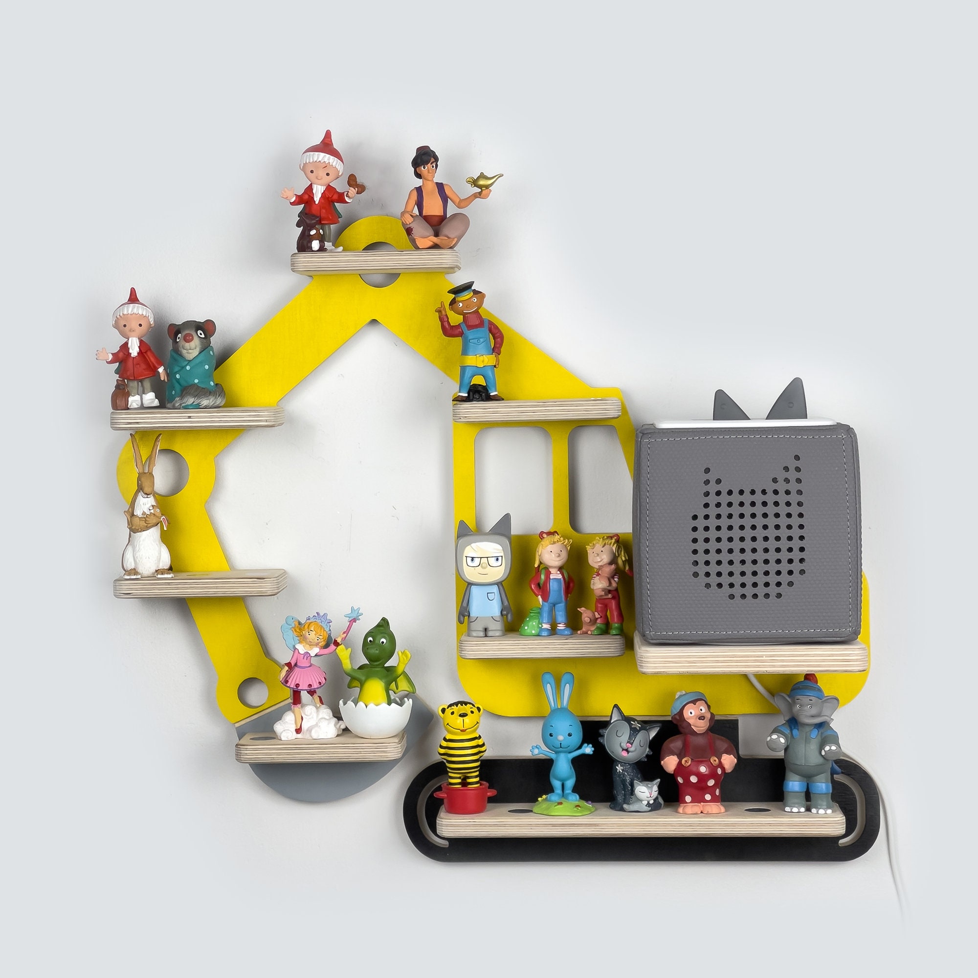 Excavator Tonie Shelf for the Toniebox and up to 25 Figures