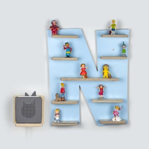 Letter N Tonie shelf for the Toniebox and up to 41 Tonie figures