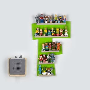 Letter F Tonie shelf for the Toniebox and up to 28 Tonie figures