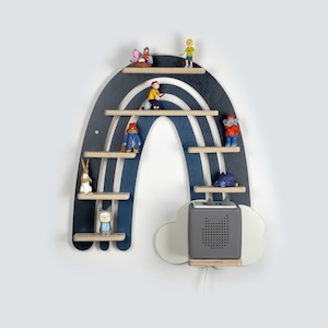 Rainbow Tonie shelf for the Toniebox and up to 34 figures