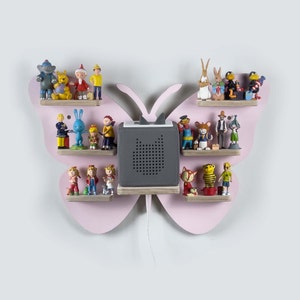 Music box shelf for up to 22 figures / Theme: Butterfly