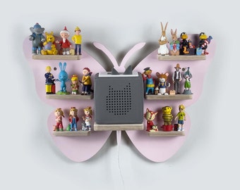 Music box shelf for up to 22 figures / Theme: Butterfly