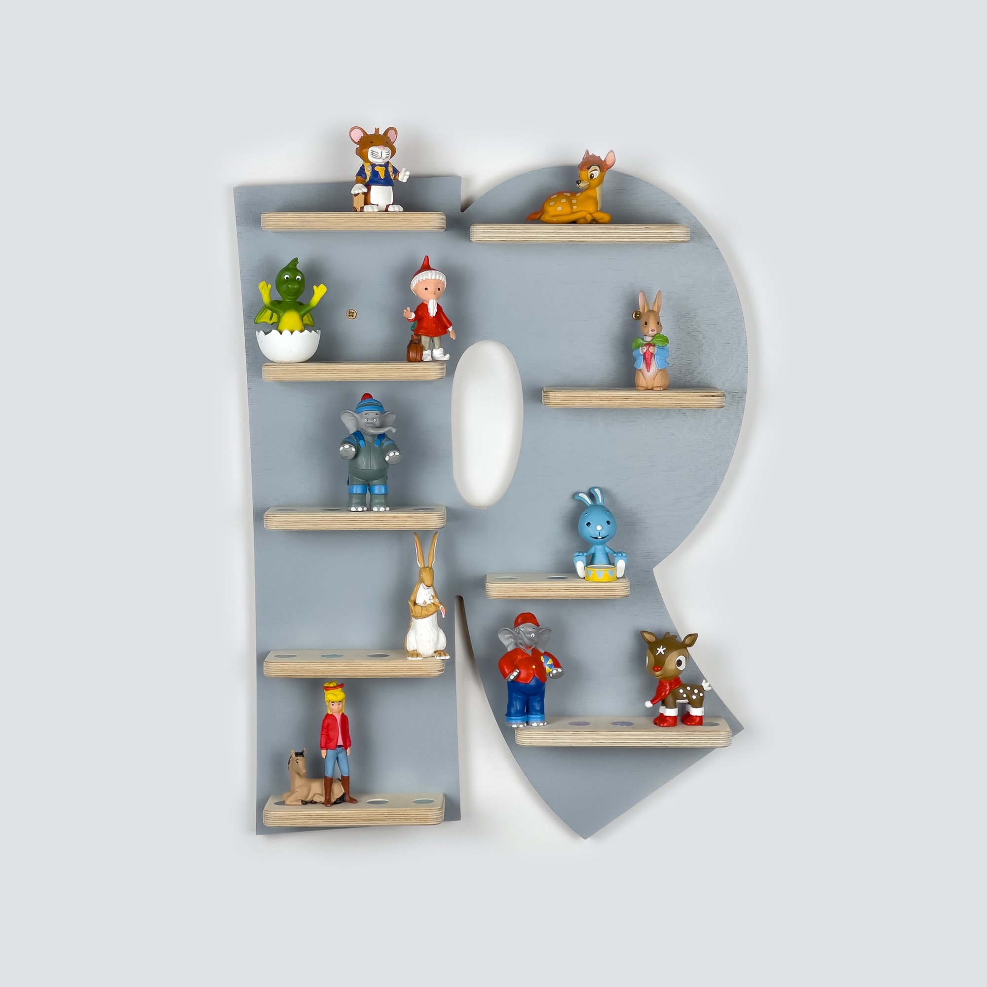 Letter R Tonie Shelf for the Toniebox and up to 32 Tonie Figures