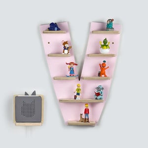 Letter I Tonie shelf for the Toniebox and up to 30 Tonie figures