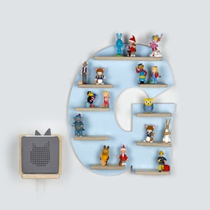 Letter G Tonie shelf for the Toniebox and up to 34 Tonie figures