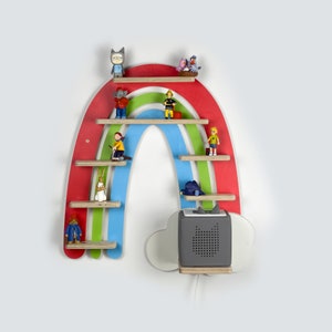 Rainbow Tonie shelf for the Toniebox and up to 34 figures