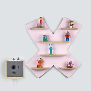 Letter X Tonie shelf for the Toniebox and up to 29 Tonie figures
