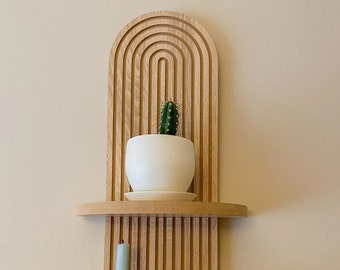 Redefina su espacio: estantes de pared de madera hechos a mano