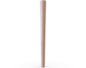 Mid Century 4Pcs of Tapered Beech Wooden Table Legs - DIY Furniture Parts
