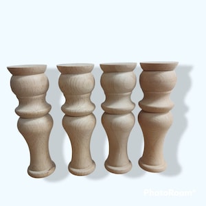 A special price for 4Pcs of Wooden legs with a perfect design matching DIY ptojects!