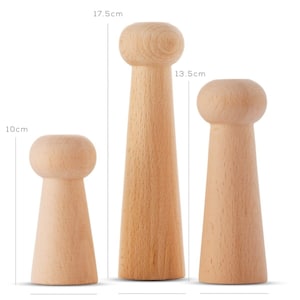 Natural Wooden Icon/ Icon Set of 3 Candlesticks