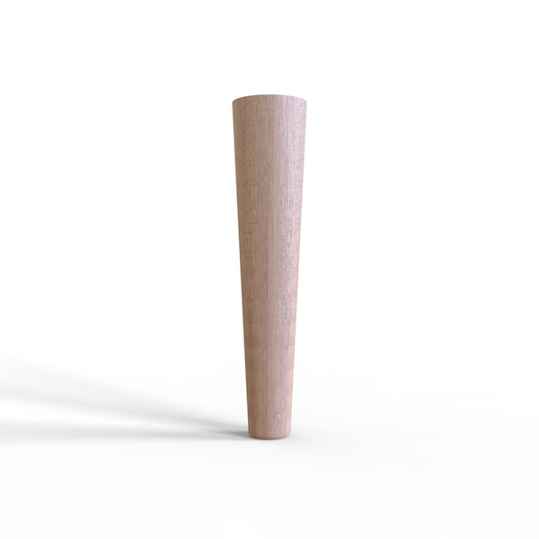 1Pc of Tapered Wooden Furniture Leg - Raw(Unfinished) - Most preferred material for DIY projects