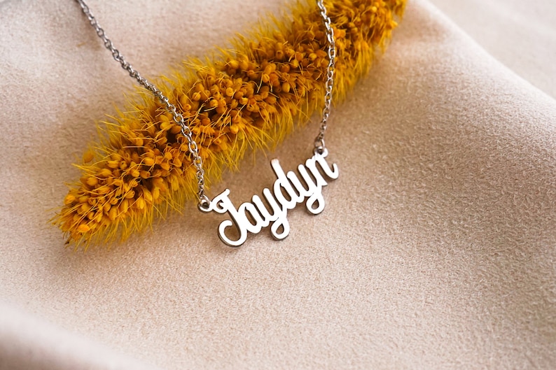 Name Necklace Personalized My name necklace Engraved Name necklace Name Necklaces for Women in Golden Silver