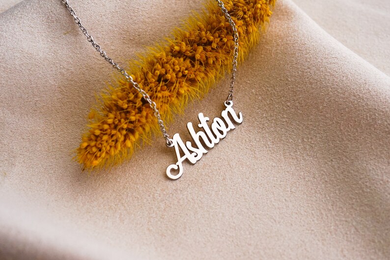 Name Necklace Personalized My name necklace Engraved Name necklace Name Necklaces for Women in Golden Silver