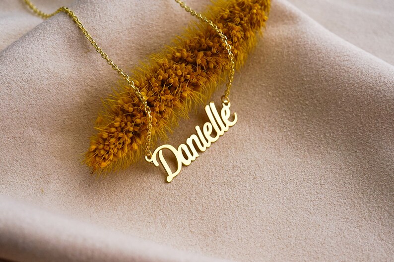 Name Necklace Personalized My name necklace Engraved Name necklace Name Necklaces for Women in Golden Silver