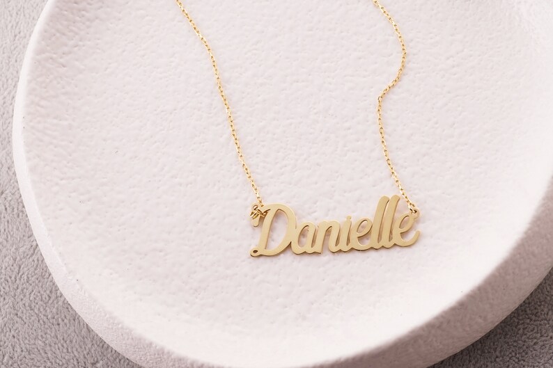Name Necklace Personalized My name necklace Engraved Name necklace Name Necklaces for Women in Golden Silver