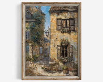 Vintage French Cafe Print: Cottagecore Farmhouse Wall Art Decor (Digital Download) | 511