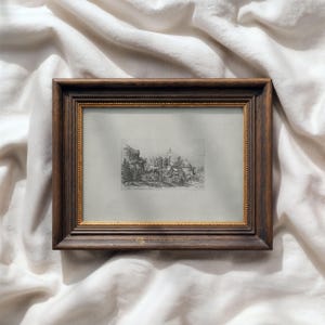 Vintage Paris Print: Antique Palace Cityscape Sketch (Digital Download) | 141 image 5