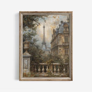 パリのカフェ水彩画：ヴィンテージフランス建築アートプリント