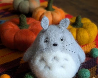 Handmade Needle Felted Totoro, Studio Ghibli Lover Gift