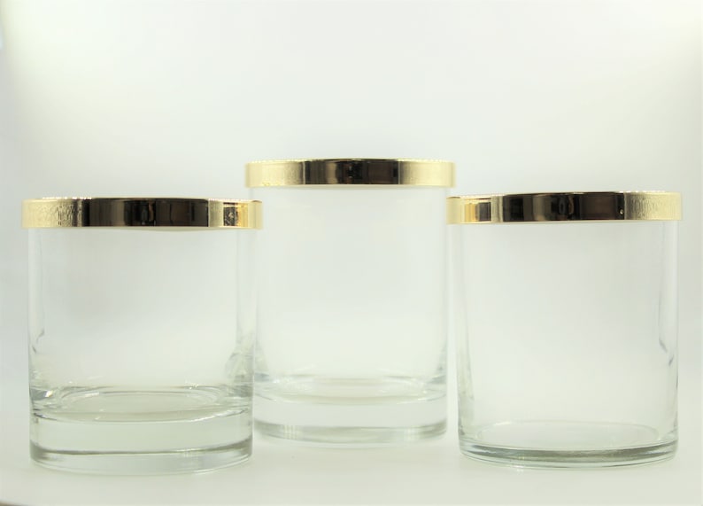 12pc 84mm Iron Gold Candle Jar Lid W/ Silicone Gasket Etsy