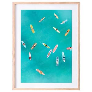 Surf Poster, Aesthetic Room Decor, Surfboard Wall Art, Surfer Print, Hawaii Poster, Surfing Wall Art, Beach Print, Ocean Poster, Surf Print