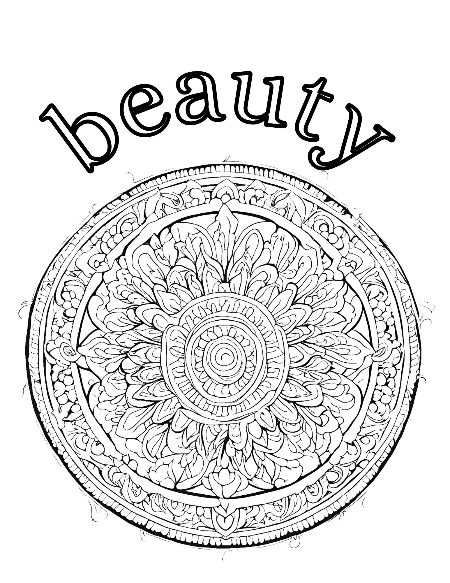 Mandala Designs Floral Coloring Book, Anxiety and Stress Relief ...
