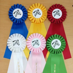 Traditional 15 Award Ribbon Custom Rosette - Custom Award Ribbons -  McLaughlin Ribbon Awards