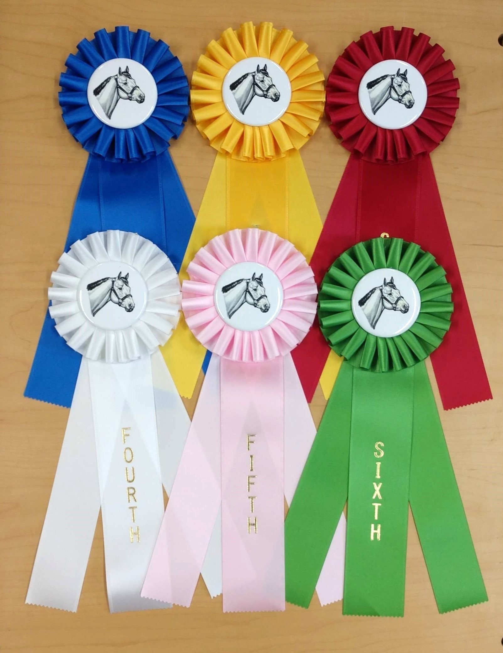 Quick Ship Horse Show Champion Rosette Ribbon - McLaughlin Ribbon Awards