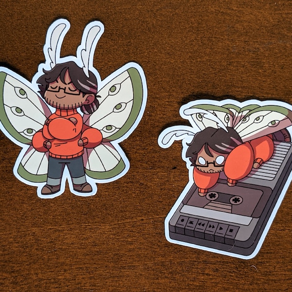 The Magnus Archives Inspired Moth Jons Stickers