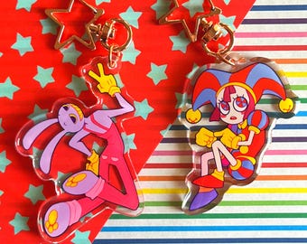 Amazing Digital Circus Acrylic Charm | Jax | Pomni | Double-Sided