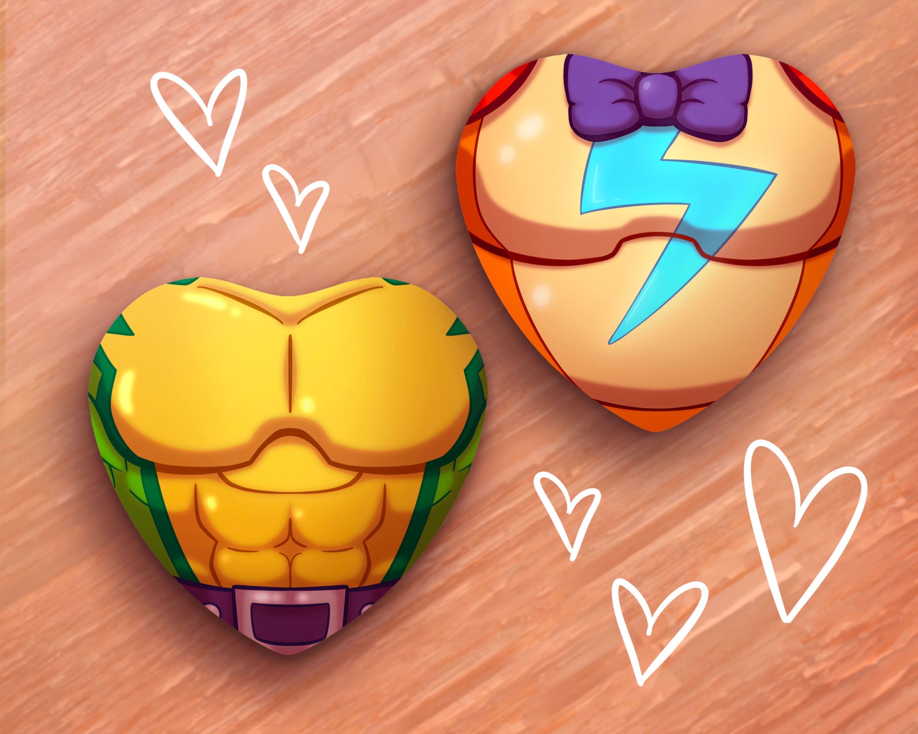 FNAF Security Breach Heart Pins – Kittenmobile