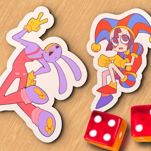 Amazing Digital Circus Stickers | ADC | Pomni | Jax | Die Cut Stickers