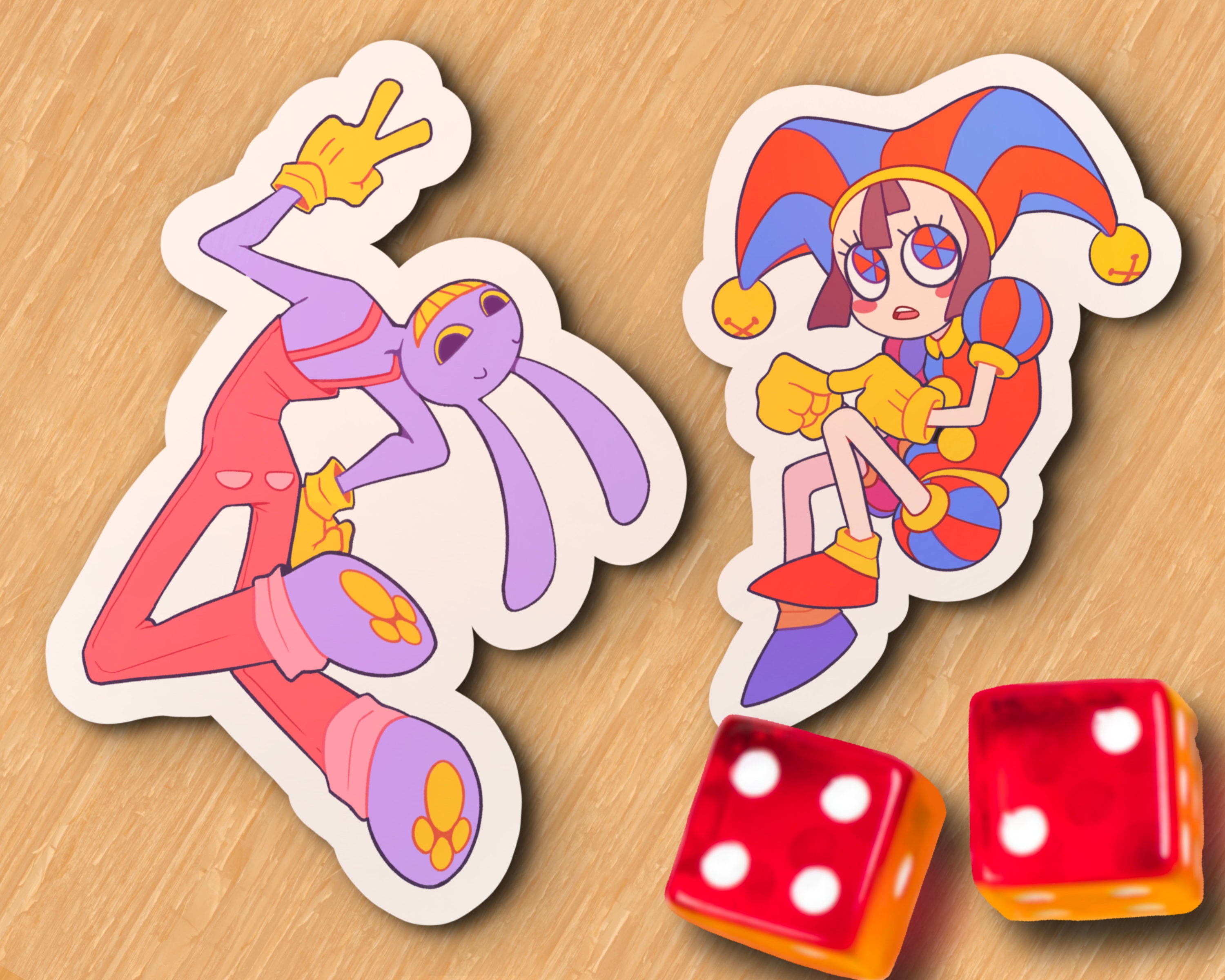 Amazing Digital Circus Stickers | ADC | Pomni | Jax | Die Cut