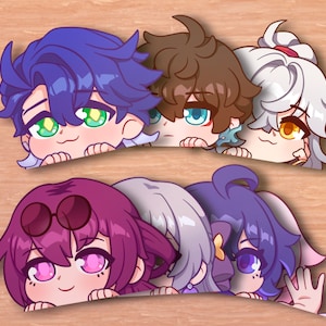 Honkai Star Rail Peeker | HSR Sticker | Kafka | Sampo | March | Car Decal Anime Sticker