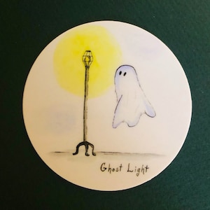 Adesivo de arte em vinil com luz fantasma