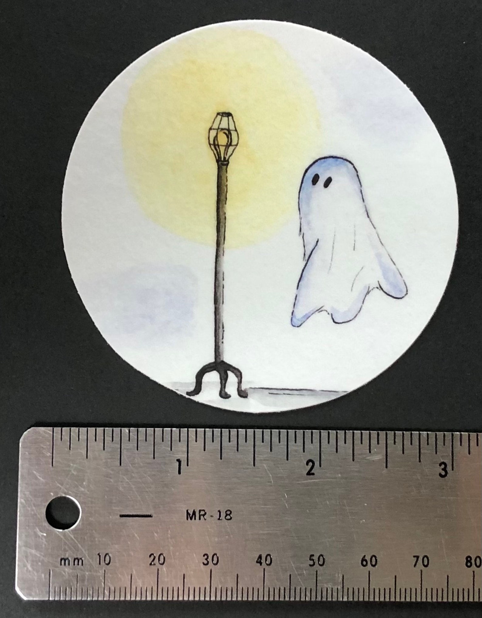 Ghost Light Vinyl Art Sticker - Etsy