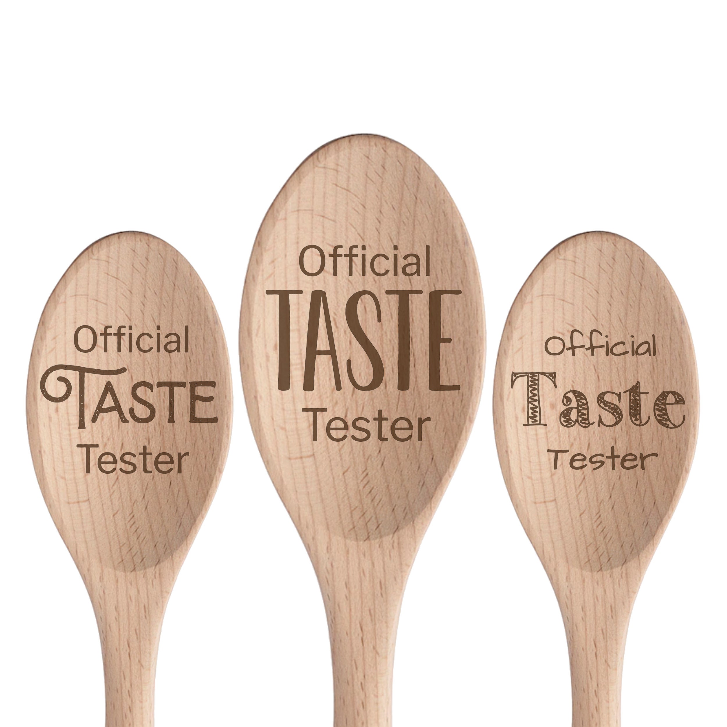 Official Taste Tester. Engraved Large Wooden Spoon Custom Etsy