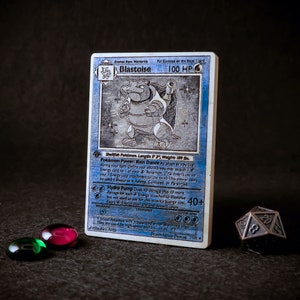 Carte Pokémon en bois - Blastoise
