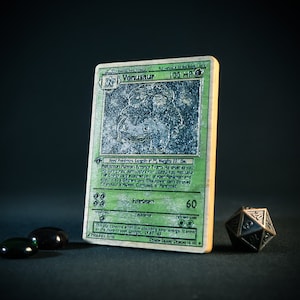 Carta Pokémon in legno - Venusaur