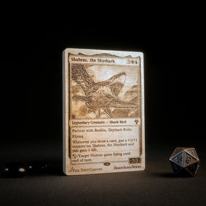 Commandant mtg en bois - Shabraz, le Skyshark