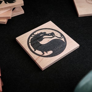 Maple Coasters – Various Engraved Designs