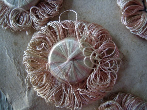 Victorian Rope Embelishment Design One Victorian Late 1800s Floss Embellishment Applique… - Gem