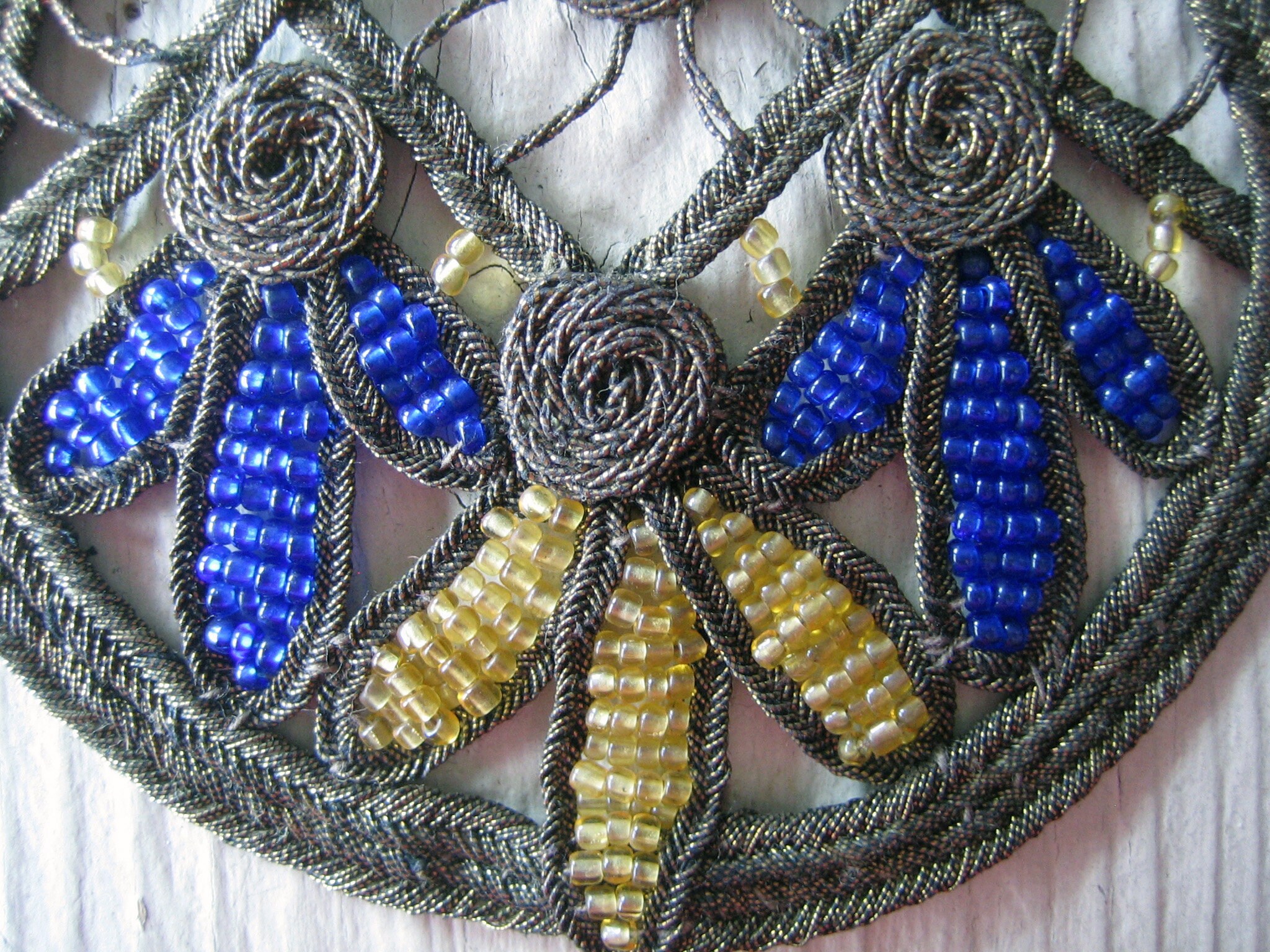 Antique Metallic Applique with Bead Accents Ref A6224/154 Etsy