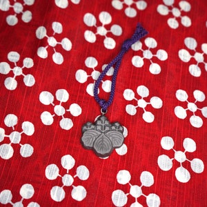 Japanese SAMURAI symbol crest key ring 桐　Kiri
