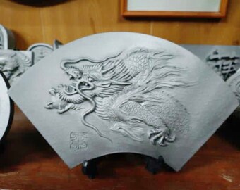 Japanese dragon wall plate