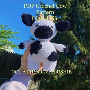 Moo-Moo the Cow PDF Pattern, Crochet Cow PDF Pattern, Crochet Pattern
