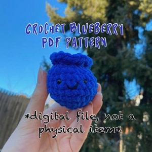 Crochet Blueberry Amigurumi Pattern (DIGITAL FILE)