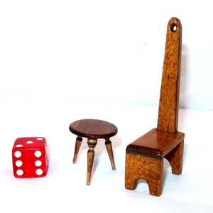 Wooden stool with on sale hole in seat