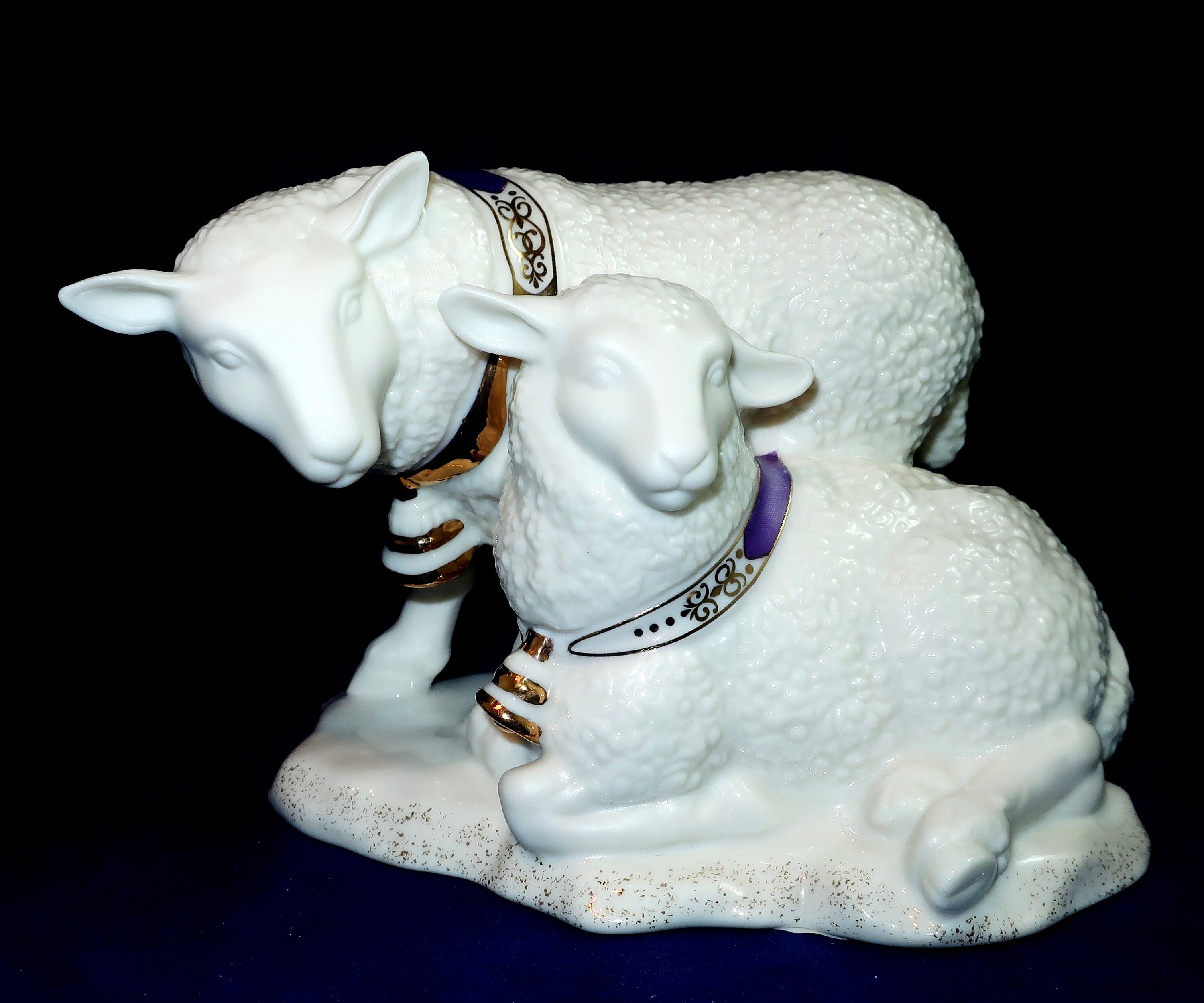 1999 LENOX FIRST BLESSING NATIViTy Pair of Sheep Accessory ...